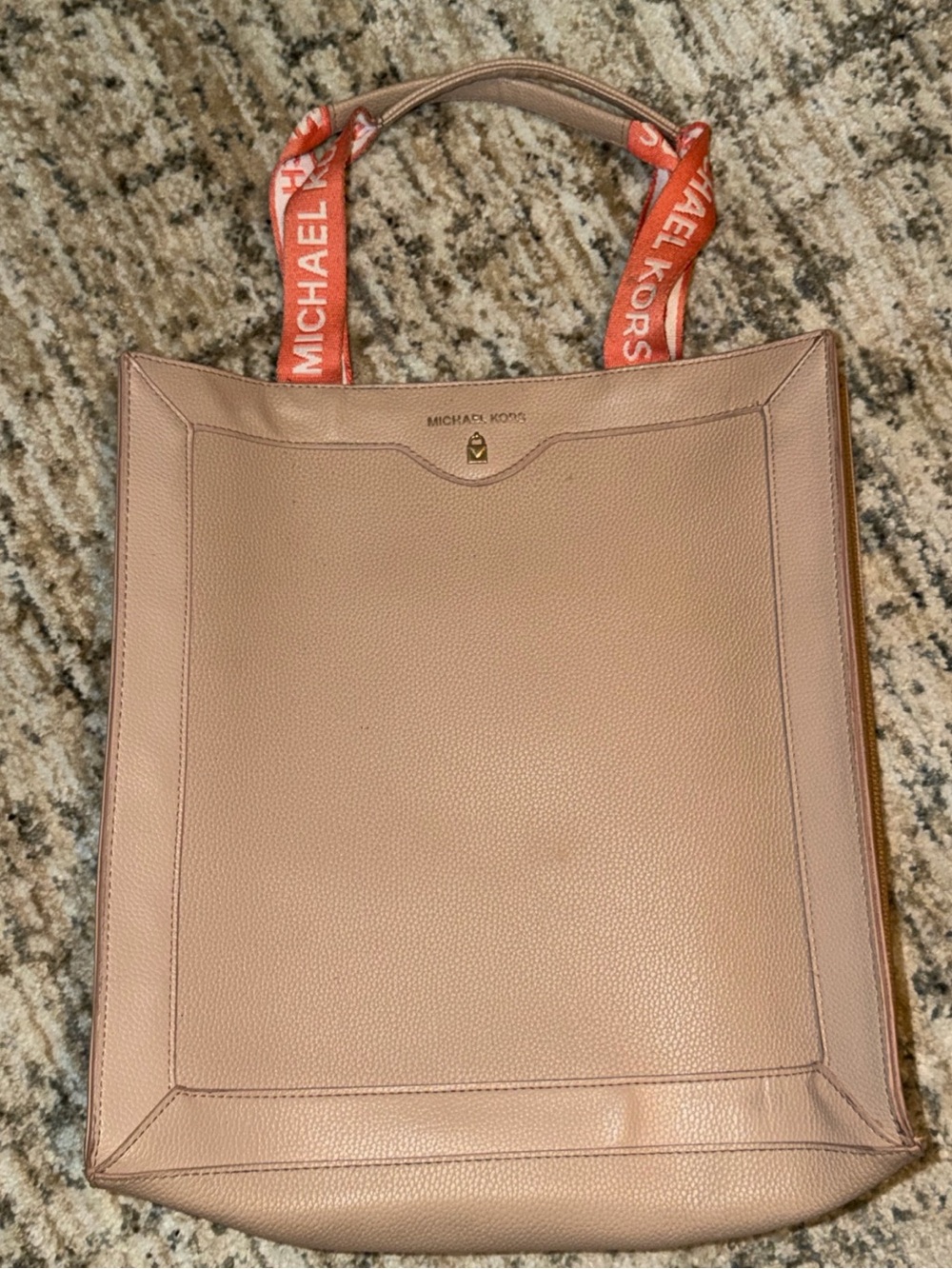 Michael Kors Women's Pink Leather Tote Bag